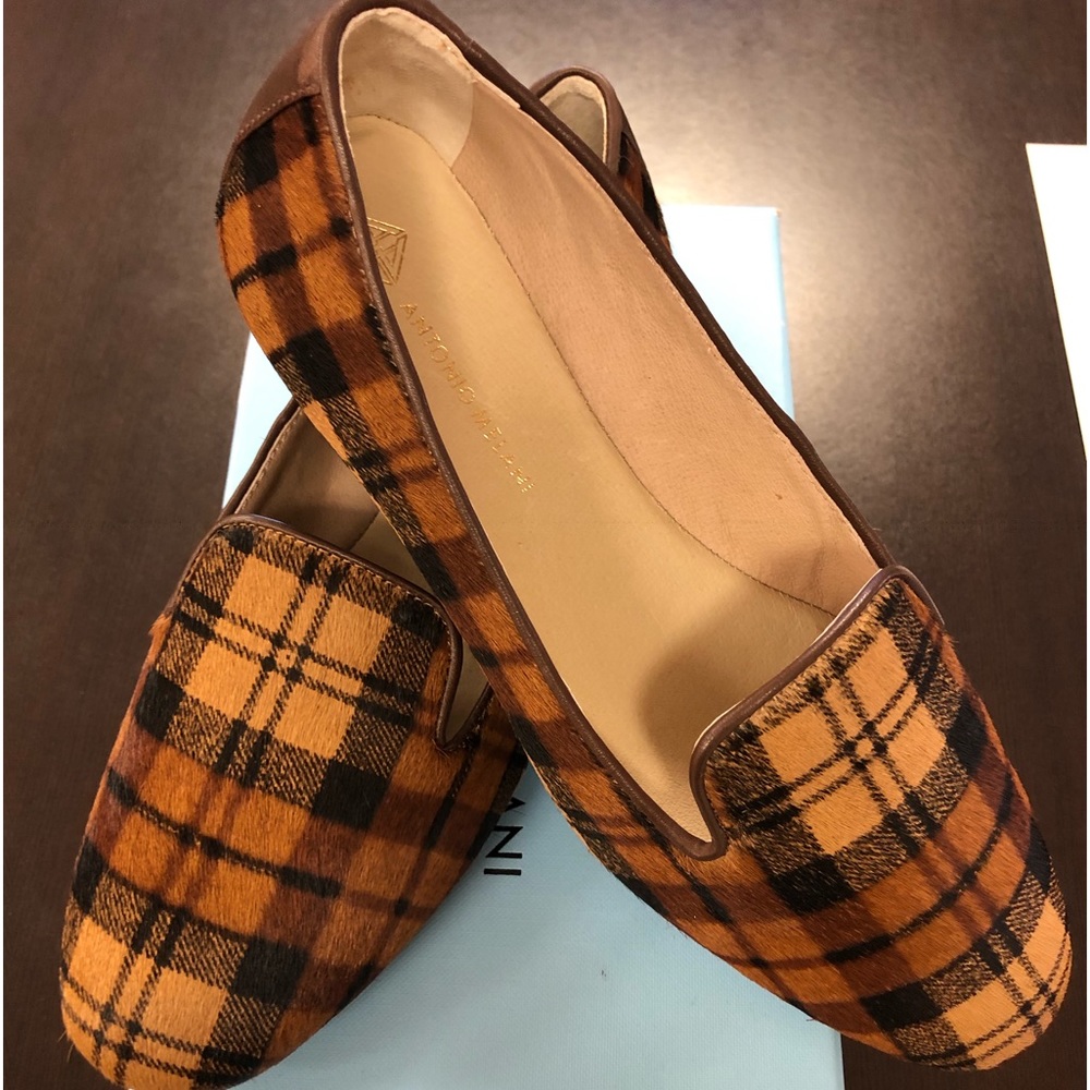 Antonio Melani Plaid Flats Size 7.5